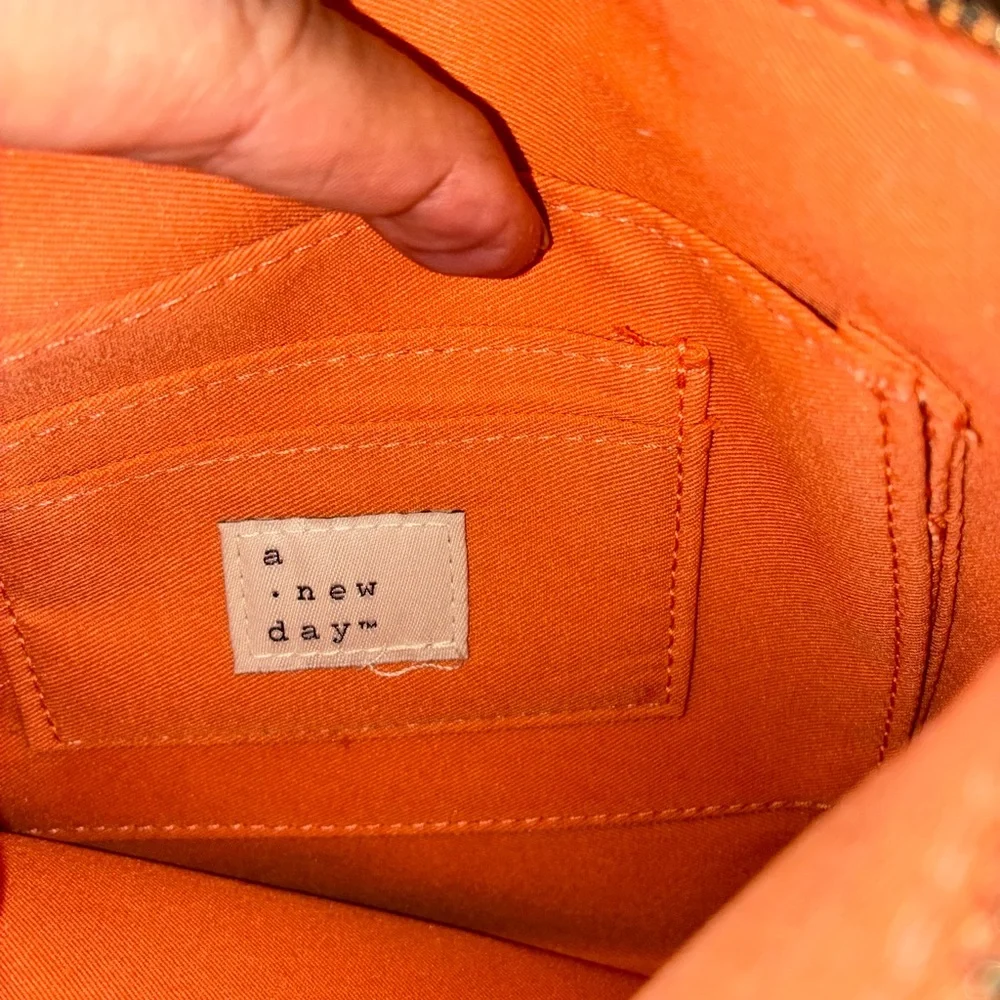 a new day Tan Crocodile-Patterned‎ Wristlet